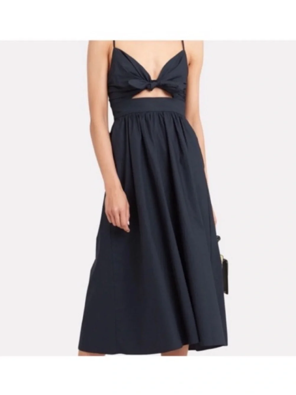 A.L.C. Women's Cutout Front Tie Daniela Midi Dress